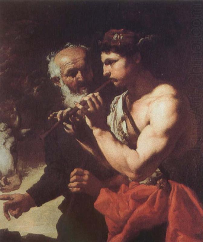 Johann Carl Loth Mercury Piping to Argus china oil painting image